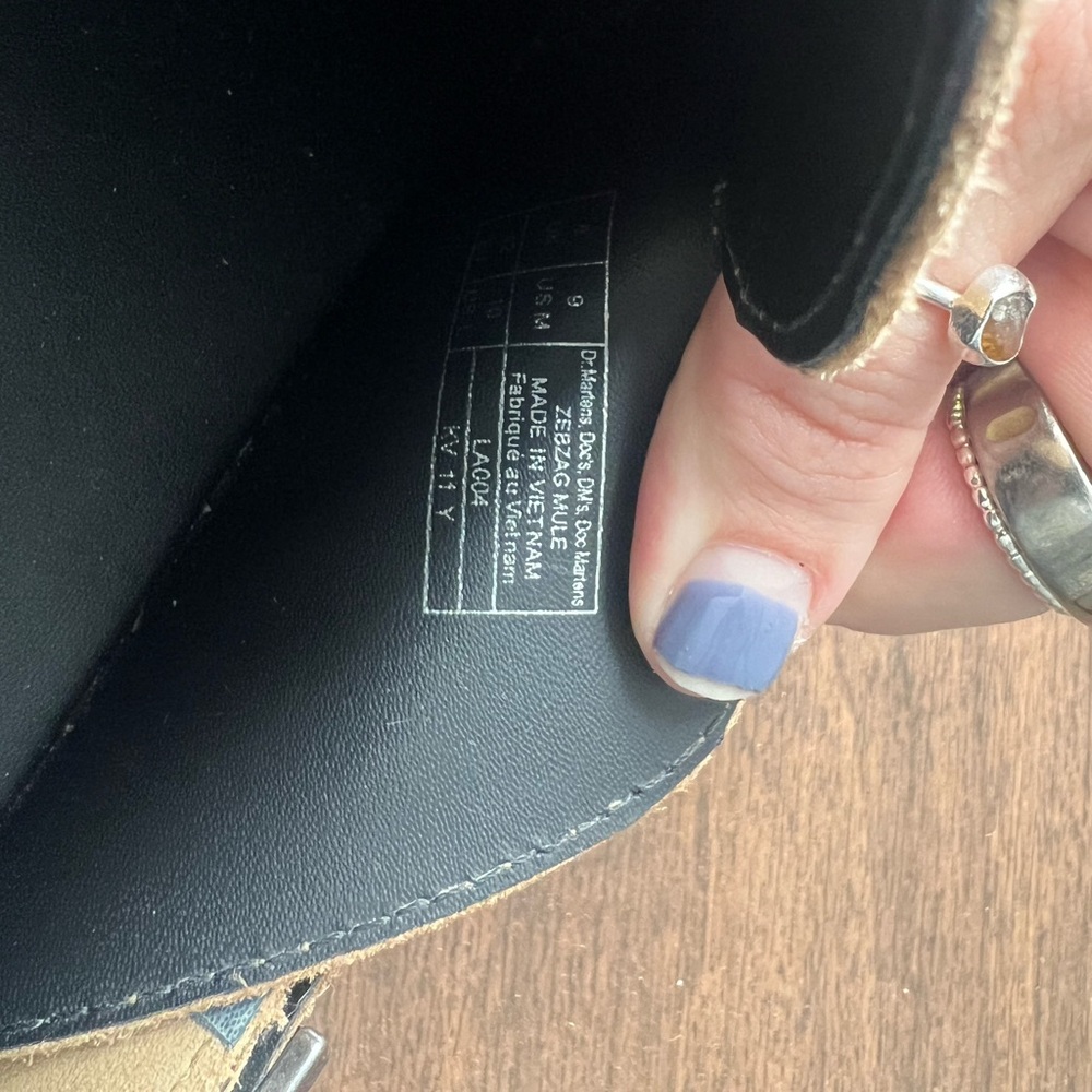 Dr. Martens Beige Buckle Slip-Ons - Picture 4 of 4